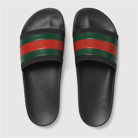 gucci mens rubber flip flops|men Gucci slides size 12.